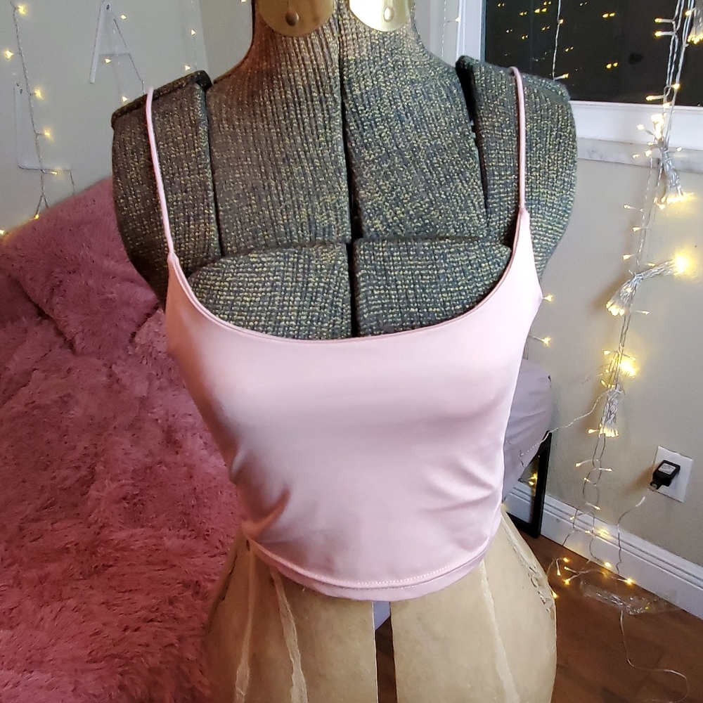 Light pink crop top